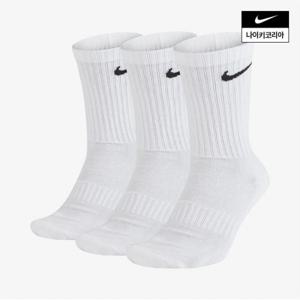 남녀공용  쿠션 크루 삭스 3켤레 NIKE SX7664-100