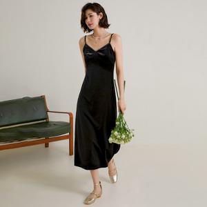 LS_Velvet Slip dress_BLACK