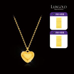 [LUXGOLD]24K 빼를 하트 목걸이