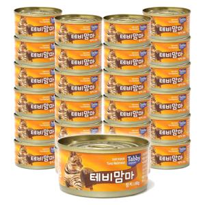 테비맘마 고양이캔 80g X 24개 참치