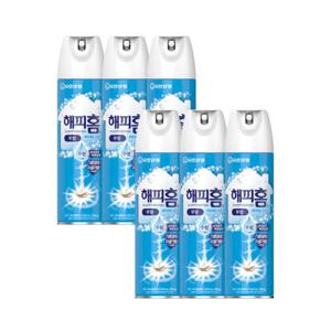 해피홈 에어로솔 수성 무향 500ml 6개 /뿌리는모기약