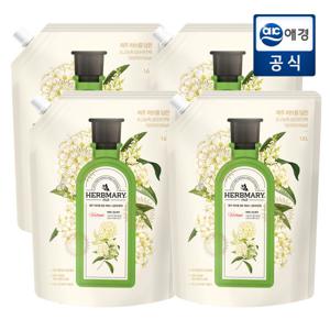 허브마리1848 프리미엄 섬유유연제 버베나힐퓨어 1.6L x 4개