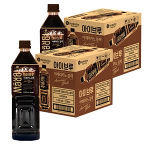 (대용량 최저가) 맥널티 아이브루 아메리카노 블랙커피 1L 12개입2박스 (총24개)