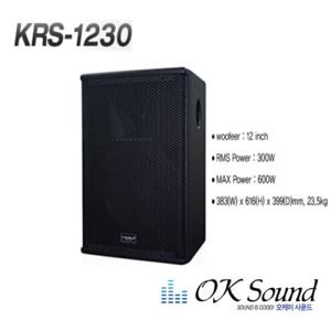 KRS-1230 12인치 전문가용 패시브 스피커 600W