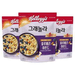 시리얼 블루베리 아몬드 그래놀라 450g x 3개