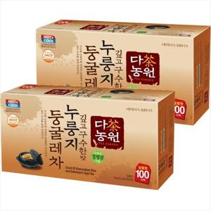 (태풍몰)다농원 누룽지둥굴레차 100Tx2개 (2세트구매시 1000원 할인x넉넉한 유통기한)