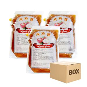 부국 사과잼 5KG x 3 (박스) 와플 토스트 시럽