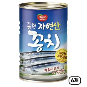 동원 자연산 꽁치 400g x 6캔