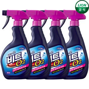 비트 O2 얼룩 제거제 500ml 4개