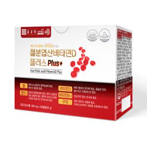 종근당 철분 엽산 비타민D 플러스 60캡슐 임산부 산모