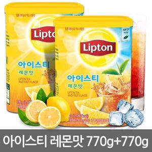 유니레버 립톤 아이스티 레몬맛 770g x 2개