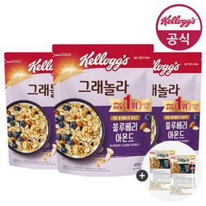 켈로그 블루베리 아몬드 그래놀라 450g x 3개 + 미니시리얼 80g