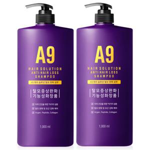 A9 탈모방지 샴푸 약산성 탈모샴푸 1000ML 2개