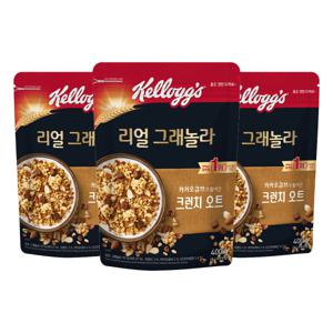 시리얼 리얼 그래놀라 크런치 오트 400g x 3개