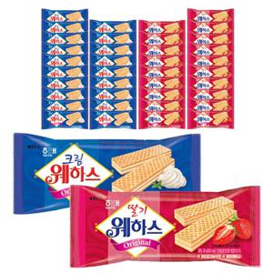 해태 웨하스 50g 크림+딸기 각20개