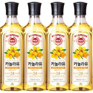 사조해표 카놀라유 500ML 4개