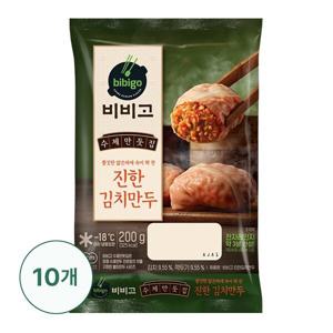 (신세계라이브쇼핑)CJ비비고 수제진한김치만두200g X 10개