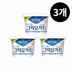 매일 바이오 그릭요거트 무가당 플레인 대용량 400g 3개 세트