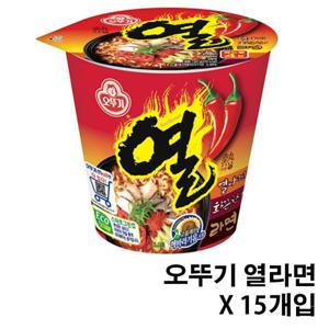 열라면 컵 15개 오뚜기 컵라면 15개입