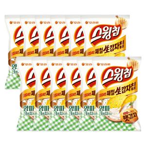 오리온 스윙칩 크림치즈어니언 60g x12개(1박스)