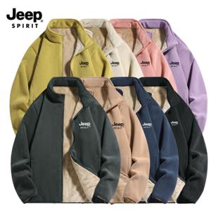 지프 JEEP SPIRIT 안감 플리스 겉감 기모 집업 점퍼 후리스 뽀글이 루즈핏 자켓 JP2208