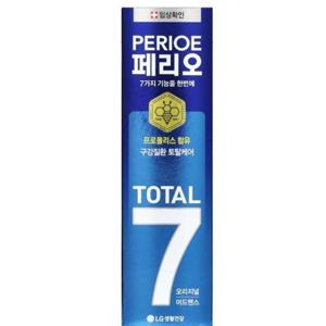 엘지생활건강 페리오 토탈 7 치약 오리지널 120g X 20개 무료배송