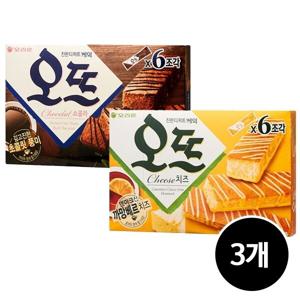 오리온 오뜨 쇼콜라 150g 3개 + 치즈 144g 3개