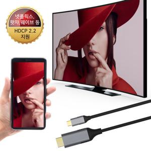 SI 미러링케이블 4K 60Hz 넷플릭스 핸드폰티비연결 아이패드hdmi C타입