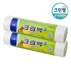 크린 롤백 30cmX40cm 500매 2개 위생백 팩 비닐 봉투