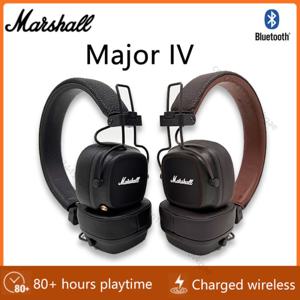 Marshall Major IV 4 무선 블루투스 헤드폰 클래식 이어폰 딥 베이스 접이식 팝 록 레트로 음악 헤드셋