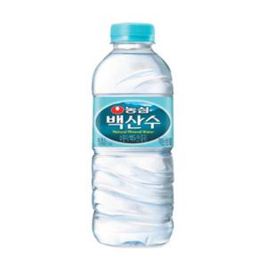 총60병 농심 백산수 500ml 백산수500 백산수500cc 생수500 백산수500ml 유/무라벨 랜덤발송 작은생수 학교