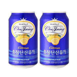 초정탄산수 유자 350ml 24캔