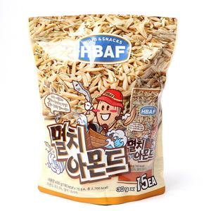 글로벌푸드 HBAF 바프 멸치아몬드 30g x 15개 / 견과