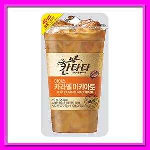 칸타타 아이스 카라멜마키아토 파우치커피 230ml 10팩 아이스커피 골라담기