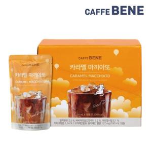 카페베네 커피파우치 카라멜마끼아또 190ml x 10개