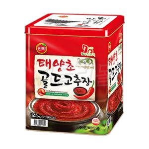 진미 태양초골드 고추장 14kg 대용량 업소용