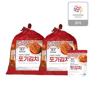 종가 종가집 중부식 포기김치 10.4kg + 맛김치 400g