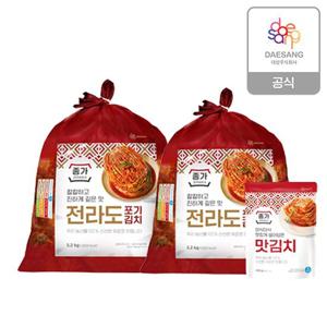 종가 종가집 전라도식 포기김치 10.4kg+맛김치 400g