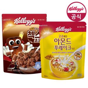 켈로그 아몬드 푸레이크 600g + 첵스초코 570g