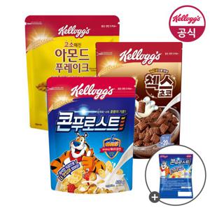 콘푸로스트600g+아몬드푸레이크600g+첵스초코570g+미니시리얼30g