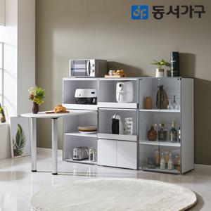 동서가구 뉴올리브 식탁렌지대 수납장 600 세트 DF644509