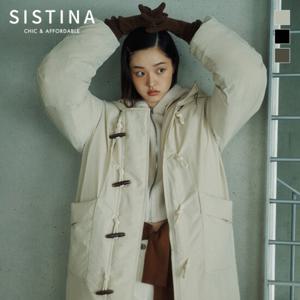 [SISTINA] 인기 토글 버튼 덕 다운 패딩_ASDJPO41040