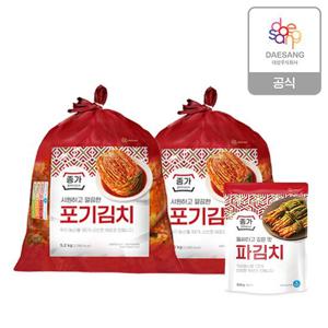 종가 종가집 중부식 포기김치 10.4kg (5.2kg*2)+파김치 300g