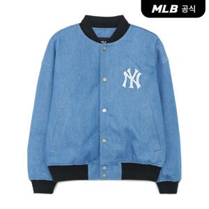 [MLB공식] 컬시브 로고 데님 자켓 NY (Indigo)