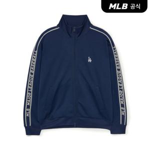 [MLB공식] 베이직 애슬레저 져지 스텐드넥 집업 LA (Navy)