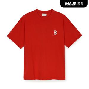 [MLB공식] 뉴이어 스네이크 카툰 그래픽 오버핏 반팔 티셔츠 BOS (D.Red)