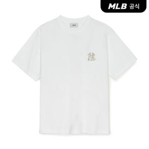 [MLB공식] 뉴이어 스네이크 오버핏 반팔 티셔츠 NY (White)