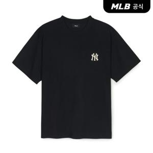 [MLB공식] 뉴이어 스네이크 오버핏 반팔 티셔츠 NY (Black)