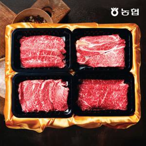 [괴산증평축협] 명절 설 선물 1+ 한우선물 구이용세트 1.2kg (등심 300g + 안심 300g + 채끝 300g + 부채살 300g)