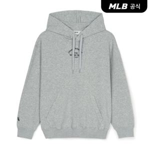 [MLB공식] 베이직 레터링로고 오버핏 후드티 CHW (Melange Grey)